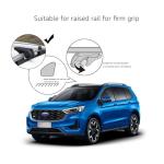 Amazon Basics Cross Rail Roof Rack, 52 inches, Fits up to 46" Spans between Raised Side Rails with Gap, Pack of 2, Black/Silver