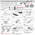 munirater Universal 43.3 inch Black Roof Rack Cross Bar Top Luggage Aluminum Carrier Adjustable Window Frame 2Pcs