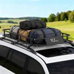 64 x 39 x 6 Inch Roof Rack Basket, Heavy Duty 300LB Car Roof Rack Universal Cargo Carrier Rooftop Cargo Basket Steel Luggage Holder for SUV, Truck & Pickup