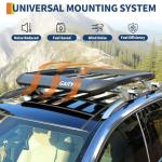 GarveeLife 47" Universal Roof Rack Carrier Basket, Anti-Rust Aluminum Lightweight Roof Cargo Basket, Vehicle Cargo Carrier 200LBS Capacity Rooftop with Wind Fairing, Car Top Holder, for SUV Truck Cars