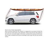 Amazon Basics Cross Rail Roof Rack, 52 inches, Fits up to 46" Spans between Raised Side Rails with Gap, Pack of 2, Black/Silver