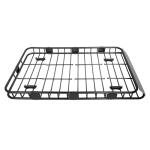 ECOTRIC 59" x 39" x 5.1" Universal Adjustable Roof Rack Cargo Carrier Basket with Extension Heavy Duty Steel Car SUV Top Luggage Storage Holder Basket for Travel 250LBS Weight Capacity