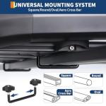 GarveeLife 47" Universal Roof Rack Carrier Basket, Anti-Rust Aluminum Lightweight Roof Cargo Basket, Vehicle Cargo Carrier 200LBS Capacity Rooftop with Wind Fairing, Car Top Holder, for SUV Truck Cars