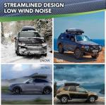 Garvee Rooftop Cargo Box Carrier Dual-Side Opening,12 Cubic Hard Shell Rooftop Cargo Carrier,165Lbs Weight Capacity with Secure Straps&Keys