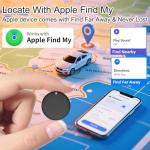 Mini GPS Tracker for Vehicles, Hidden Tracking Device for Vehicles, Car Tracker No Subscription Work with Find My (iOS Only), Vehicle Tracker with Audio for Kids, Dogs, Key, Luggage, Bag (2)