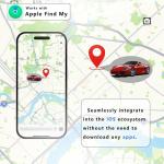 Super Magnetic! 360 Days of Battery Life! Apple Find My Subscription-Free GPS Car Locator - Waterproof and Drop-Proof, Stealth Tracking, 1 Year Only Replacement Not Repair