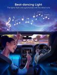 Govee Car LED Lights, Smart Car Interior Lights with App Control, RGB Lights with DIY Mode and Music Mode, 2 Lines Design LED Lights for Cars with Car Charger, 12V