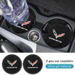 Car Cup Holder Coaster for Corvette C6 C7 C8 Series Cup Holder Insert Coaster Car Interior Accessories 2.75 Inch 2 Pieces