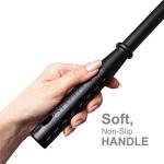 DSV Standard Window Squeegee for Car Windows, 2-in-1 Window Cleaner for Car Windshield, Gas Station, Shower, and Glass | Auto Squeegee with 17.5" Handle, 8" Soft Rubber Blade & Highly Absorbent Sponge