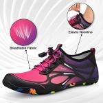 Water Shoes for Women Men River Shoes Adult Swim Beach Lake Pool Aqua Socks Barefoot Quick Dry for Hiking Surfing Kayaking Cruise Ship Essentials Size Women 11 / Men 9.5 (4-Purple)