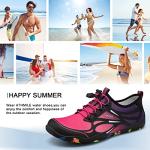 Water Shoes for Women Men River Shoes Adult Swim Beach Lake Pool Aqua Socks Barefoot Quick Dry for Hiking Surfing Kayaking Cruise Ship Essentials Size Women 11 / Men 9.5 (4-Purple)