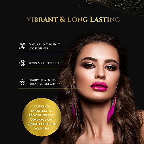 Hydrating Organic Lipstick - Pink Petunia