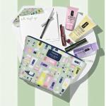 Clinique Skincare Makeup 8 Pcs Gift Set Green Lipstick Bag Designed By Kate Spade Ny