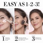 LUMINESS Liquid Mirage Color Changing Foundation for Mature Skin, Skincare-Infused Makeup with Hyaluronic Acid & Vitamin E, Hydrating Liquid Foundation & Concealer Hybrid, Hypoallergenic (Medium)