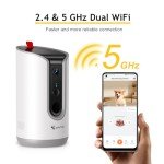 Smart Pet Camera with Treat Dispenser & 360 Tracking