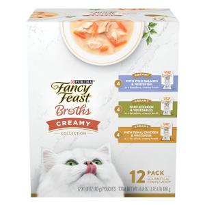 Purina Fancy Feast Lickable Broth Cat Food Variety