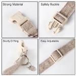 Adjustable Cotton Hemp Dog Collar for Small Dogs