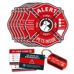 Pet Alert Stickers for Emergency Pet Rescue (6 Pack)