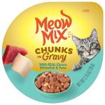 Meow Mix Seafood Chunks in Gravy Cat Food 12-Pack