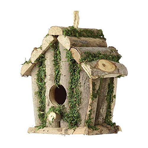 Square Log Hut - Bird Nesting Box by Tom Chambers