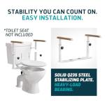 Toilet Safety Rails for Seniors - Sturdy Grab Bars