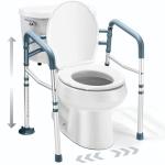 Adjustable Toilet Safety Rail with Handles