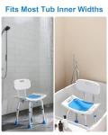 HOMLAND Heavy Duty Shower Chair for Seniors
