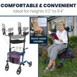 Vive Mobility Upright Walker for Seniors with Seat