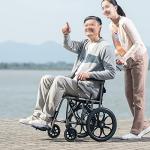 Lightweight Folding Wheelchair for Seniors and Travel