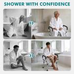 Adjustable Shower Chair for Seniors and Disabled