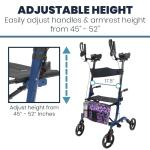 Vive Mobility Upright Walker for Seniors with Seat