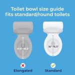 Drive Medical Elevated Toilet Seat with Padded Arms