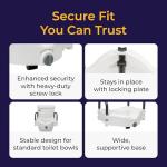 Drive Medical Elevated Toilet Seat with Padded Arms