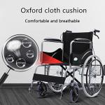 Lightweight Foldable Wheelchair for Seniors 18-inch Seat