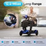 Hoverfly T4 Mobility Scooter for Seniors, 12.4-Mile Range