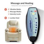 MCombo Power Lift Recliner Chair with Heat & Massage