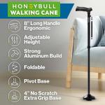 HONEYBULL Adjustable Foldable Walking Cane for Seniors