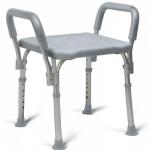 Backless Shower Chair with Arms for Seniors