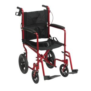 Lightweight Folding Transport Wheelchair for Seniors