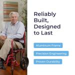 Lightweight Folding Transport Wheelchair for Seniors