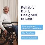 Drive Medical Silver Sport 1 Lightweight Folding Wheelchair