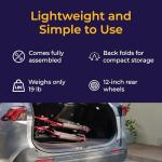 Lightweight Folding Transport Wheelchair for Seniors