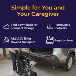 Drive Medical Silver Sport 1 Lightweight Folding Wheelchair