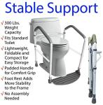 RMS Folding Toilet Safety Frame & Adjustable Rails