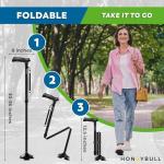 HONEYBULL Adjustable Foldable Walking Cane for Seniors