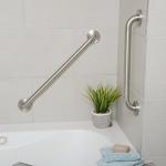 Sturdy 16-Inch Bathroom Grab Bar for Seniors