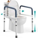 Adjustable Toilet Safety Rails for Seniors