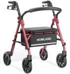 Lightweight Folding Walker with Seat for Seniors