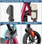 Foldable Rollator Walker for Seniors with Seat