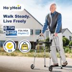 HolyHeal Lightweight Folding Walker for Seniors